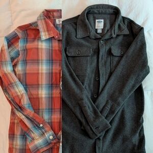 Lot Of 2 Boys Old Navy Button Ups - Size XL (14/16)